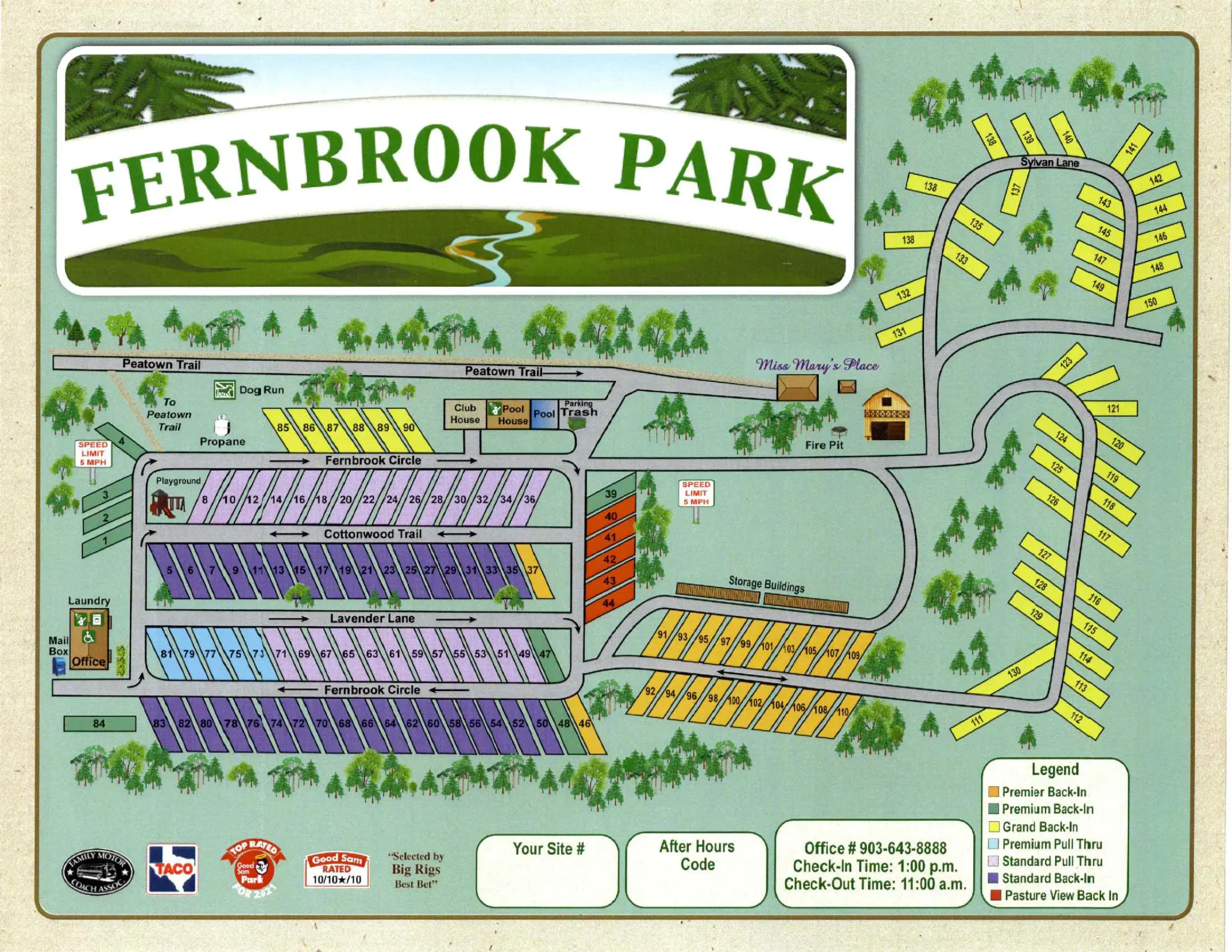 Map of Fernbrook